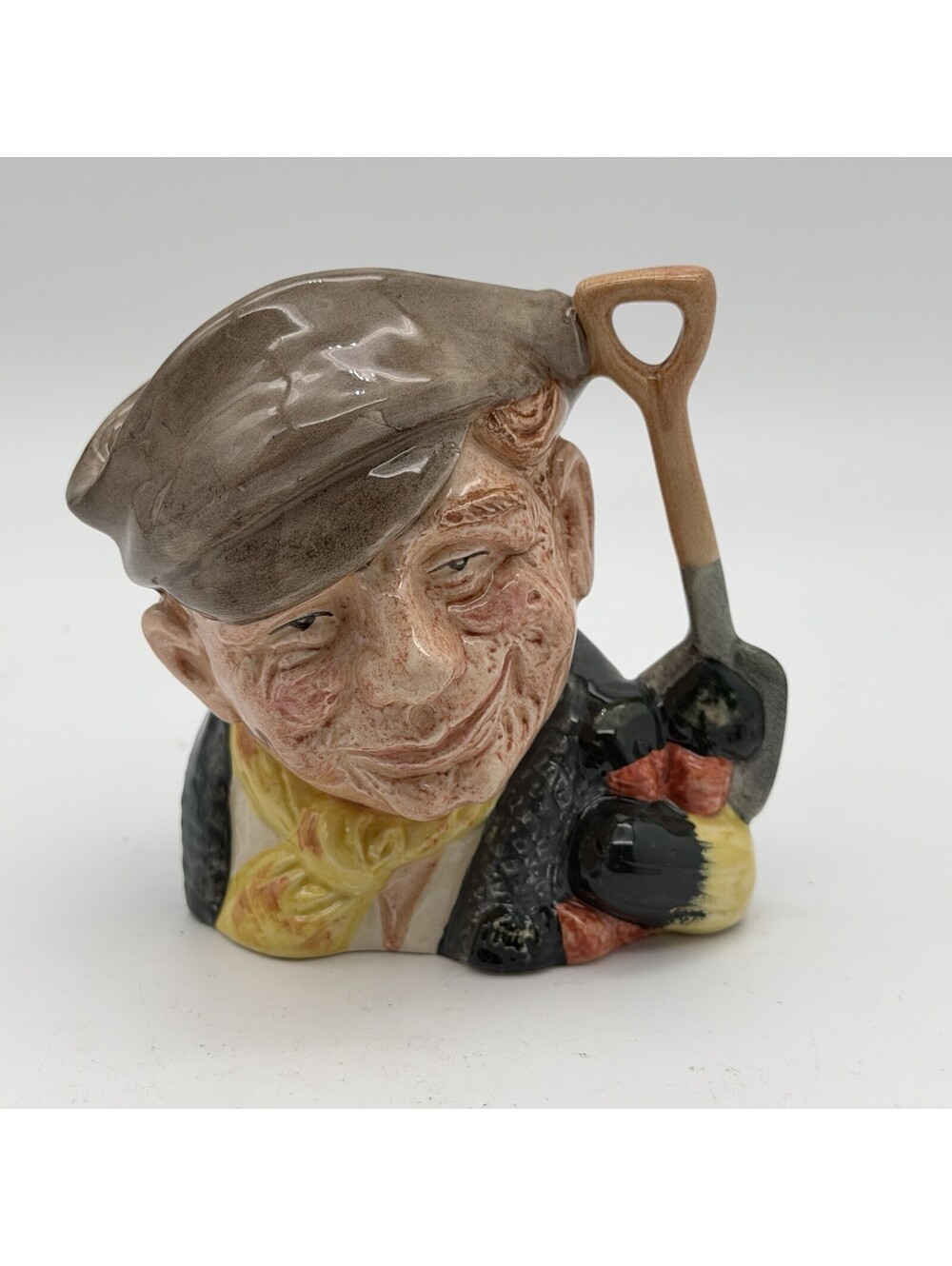 Vintage Royal Doulton The Gardener D6634 Small Character Toby Jug England 4 Inch